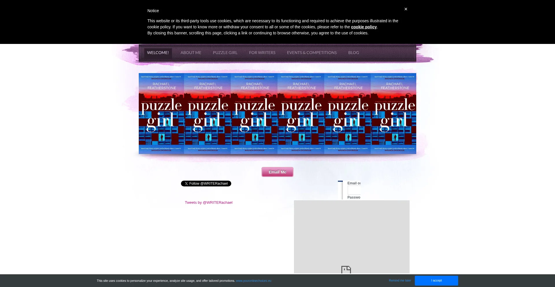 Writerachael.com Screenshot