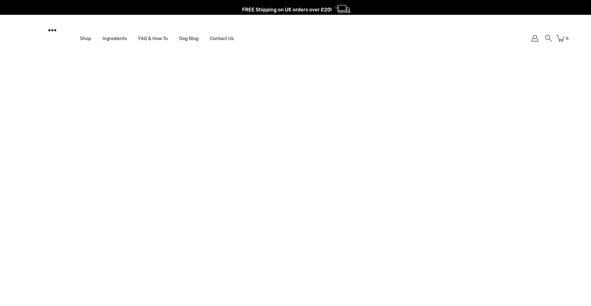 Website screenshot of Wuff-stuff.co.uk