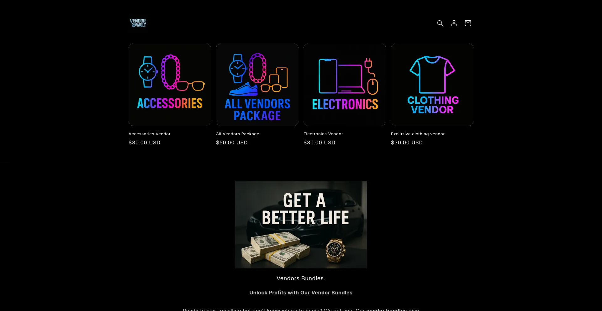 Wvendorvault.com Screenshot
