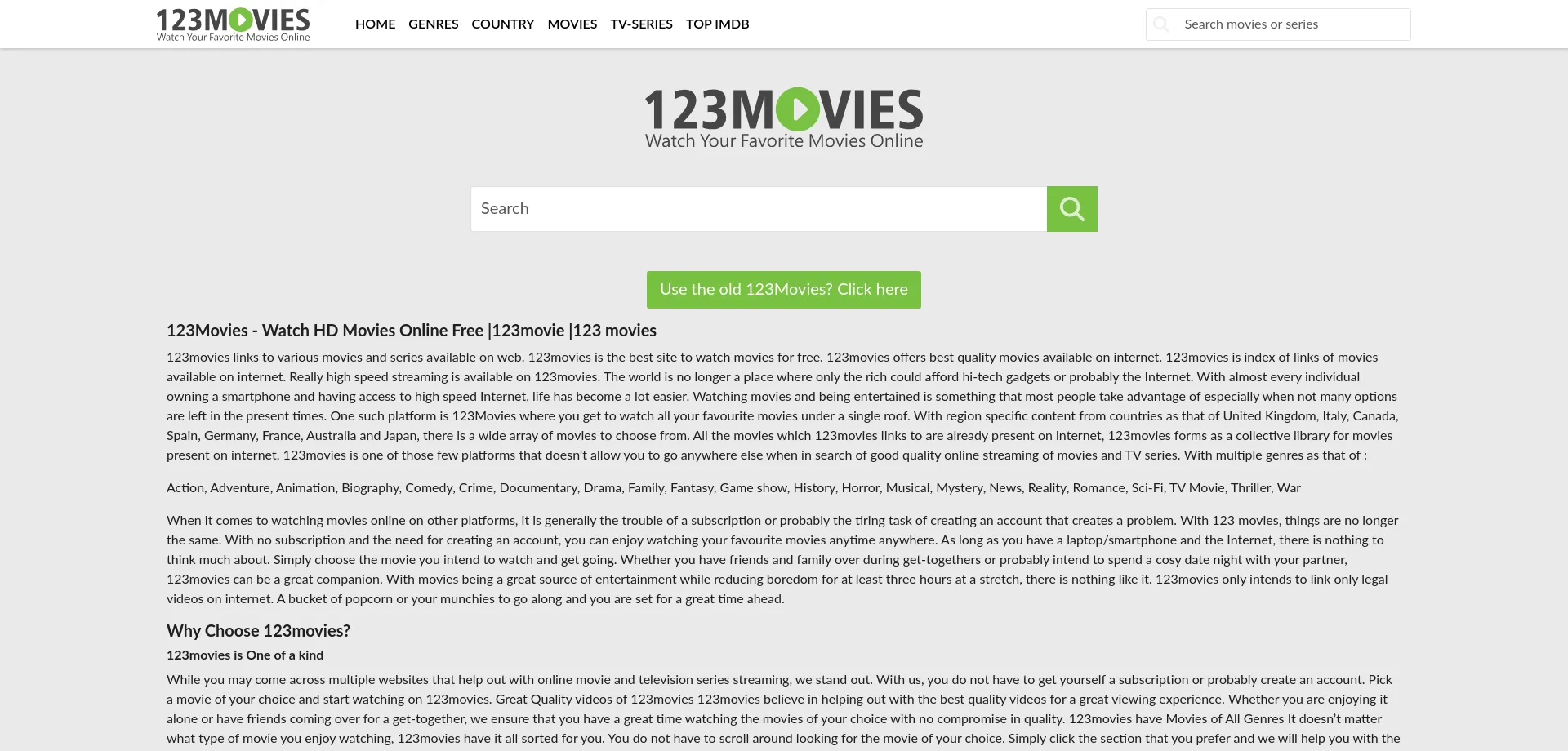 What is 123moviesfree?