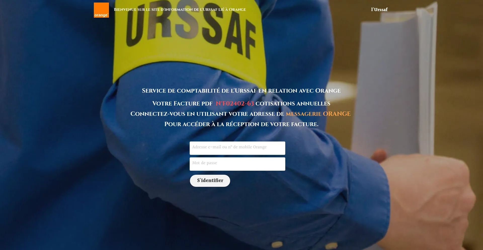 Website screenshot of Wwwurssaffraccueil.mystrikingly.com