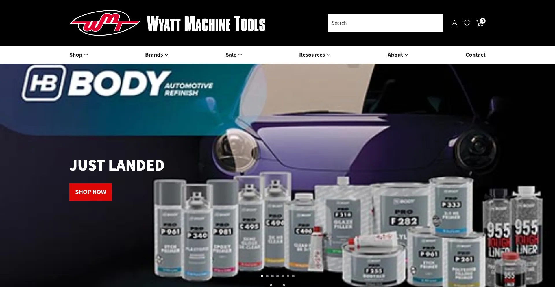 Website screenshot of Wyatt.co.nz