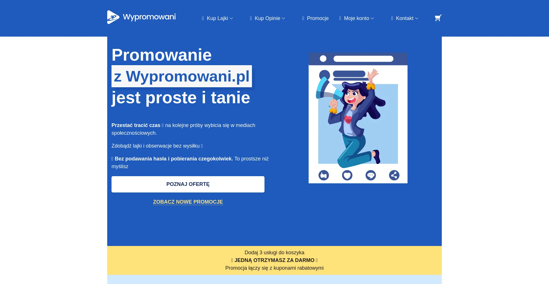 Website screenshot of Wypromowani.pl