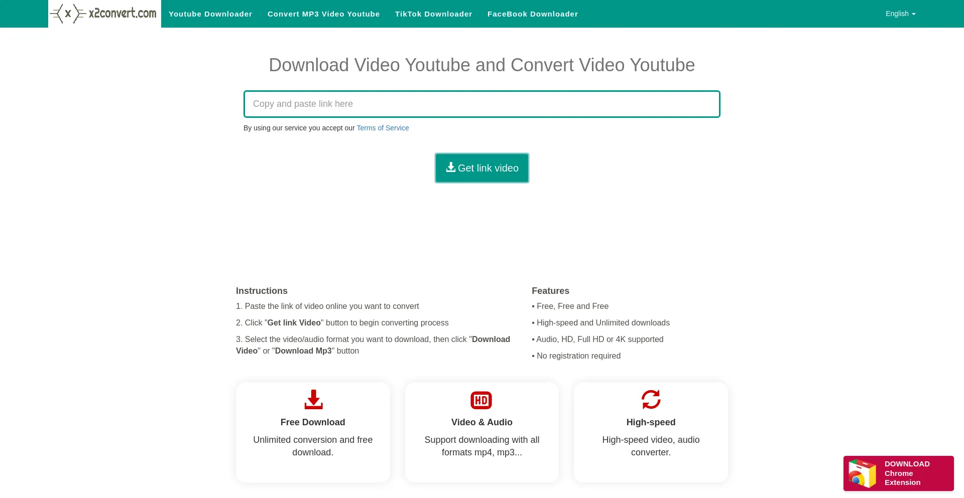 Website screenshot of X2convert.com