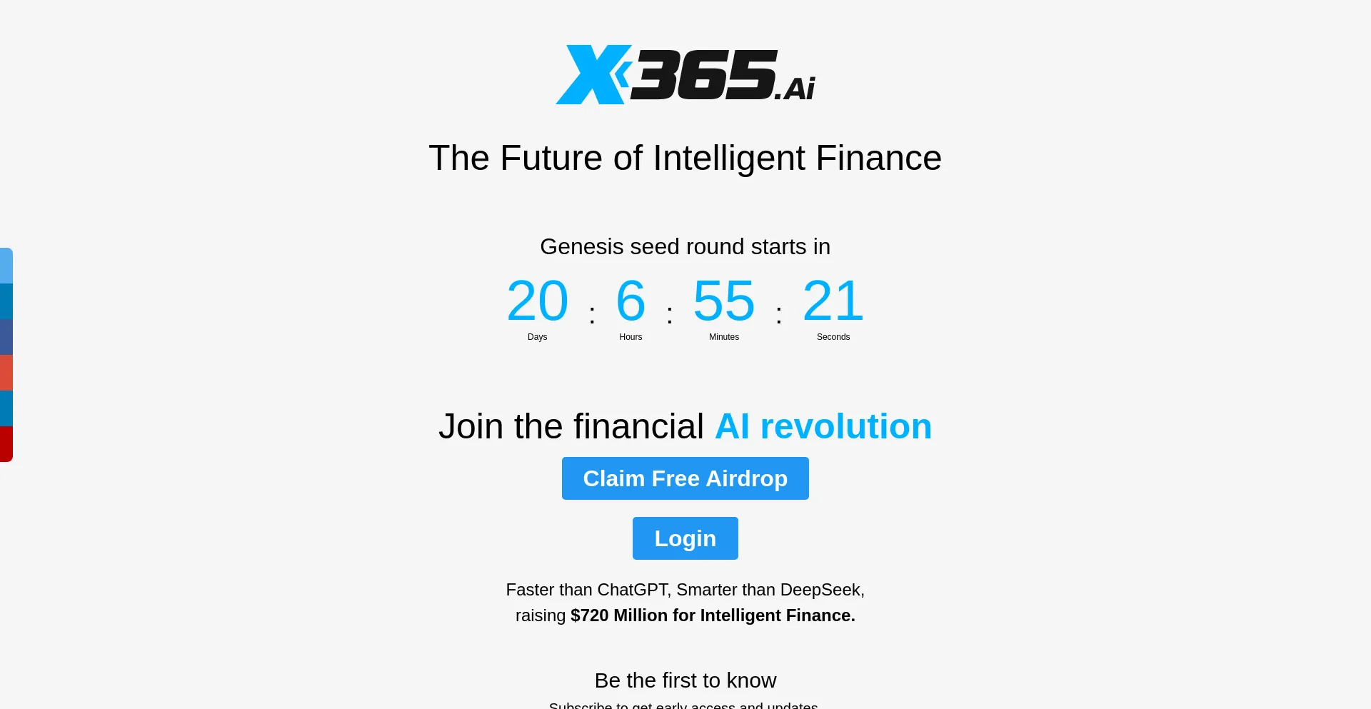 Website screenshot of X365.ai