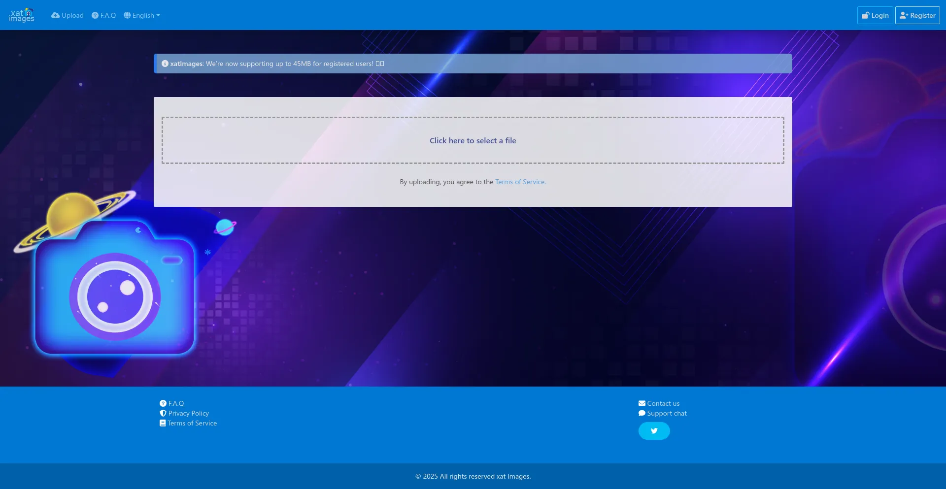 Website screenshot of Xatimg.com