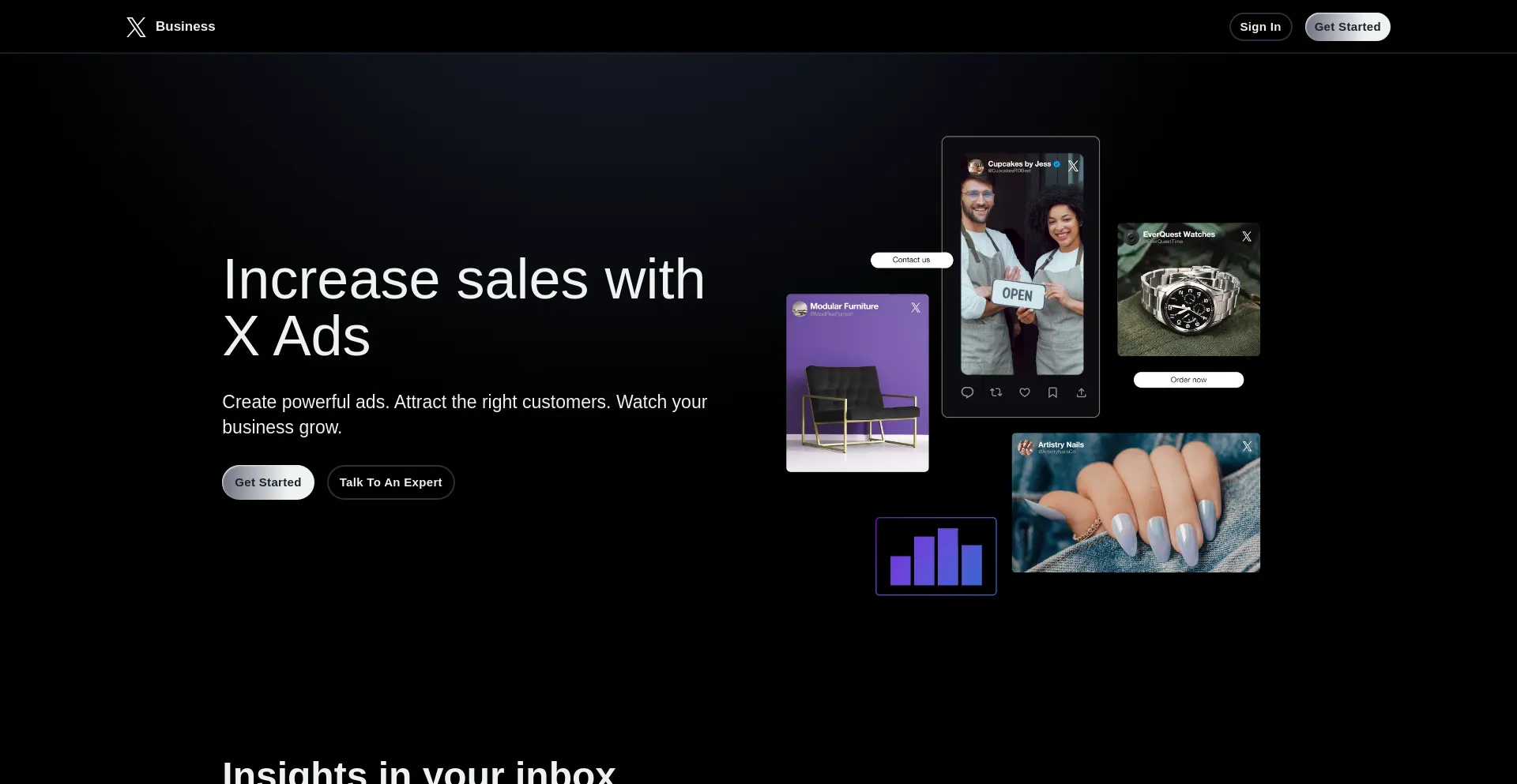 Website screenshot of Xbusiness-adverstment.com
