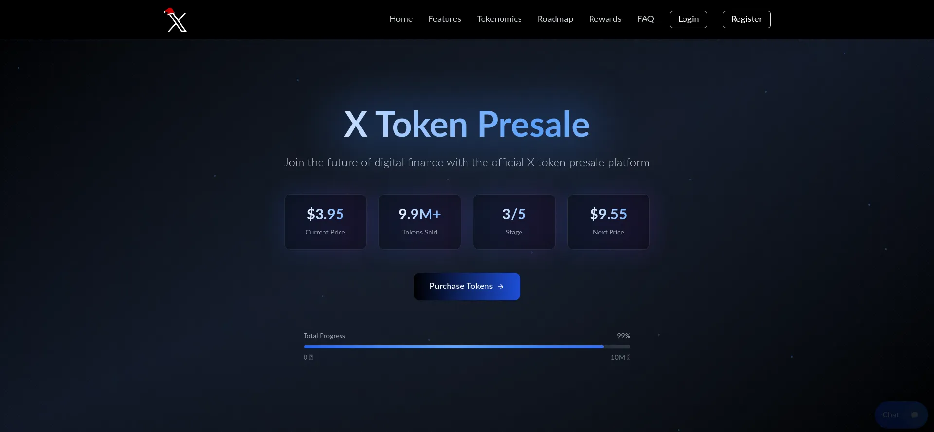 Website screenshot of Xcoin-platform.com