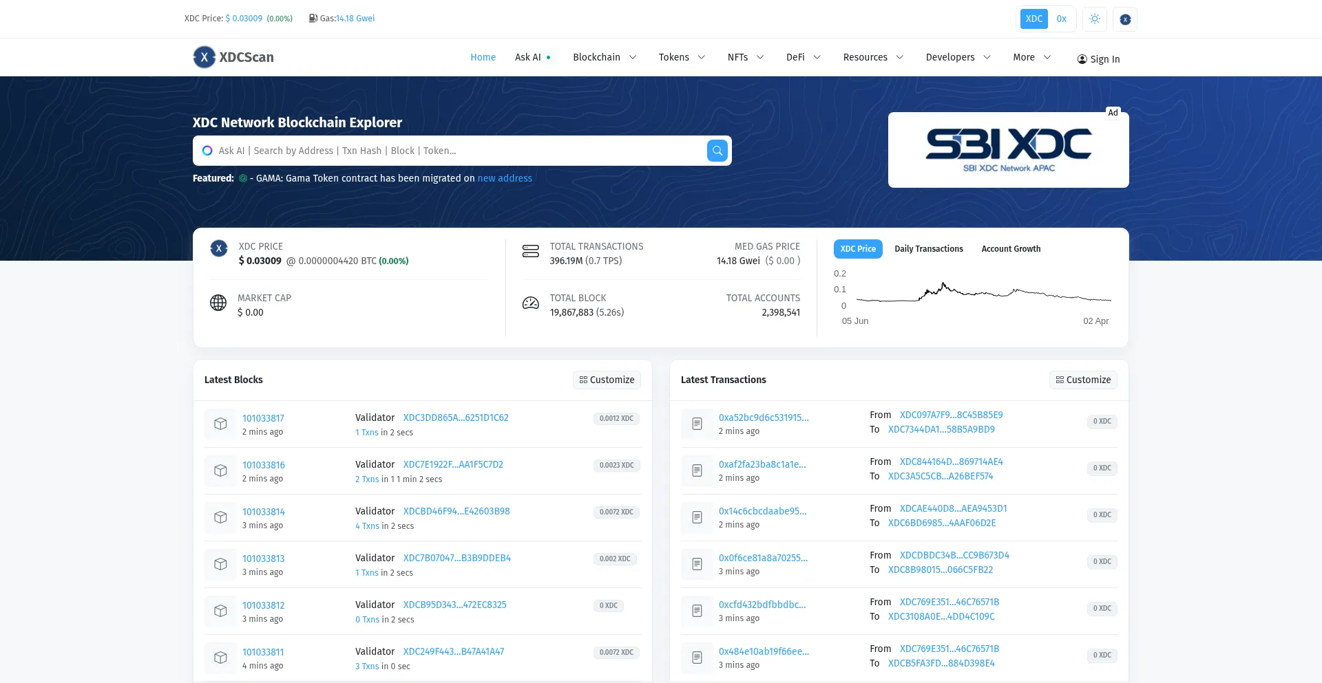 Xdcscan.io