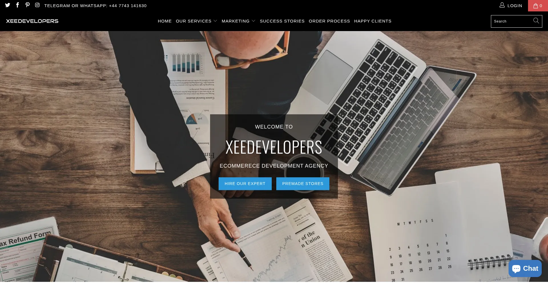 Website screenshot of Xeedevelopers.com