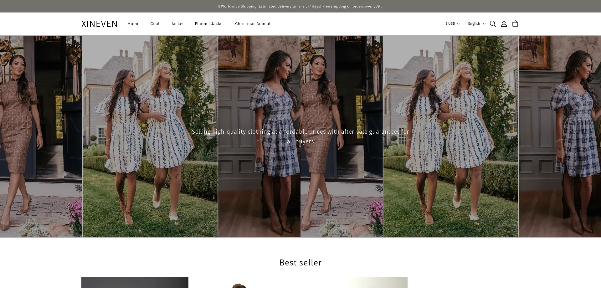 Website screenshot of Xineven.com