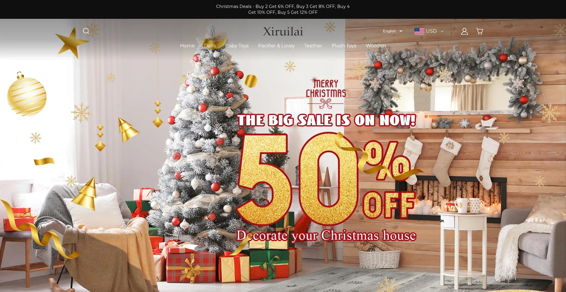 Website screenshot of Xiruilai.com