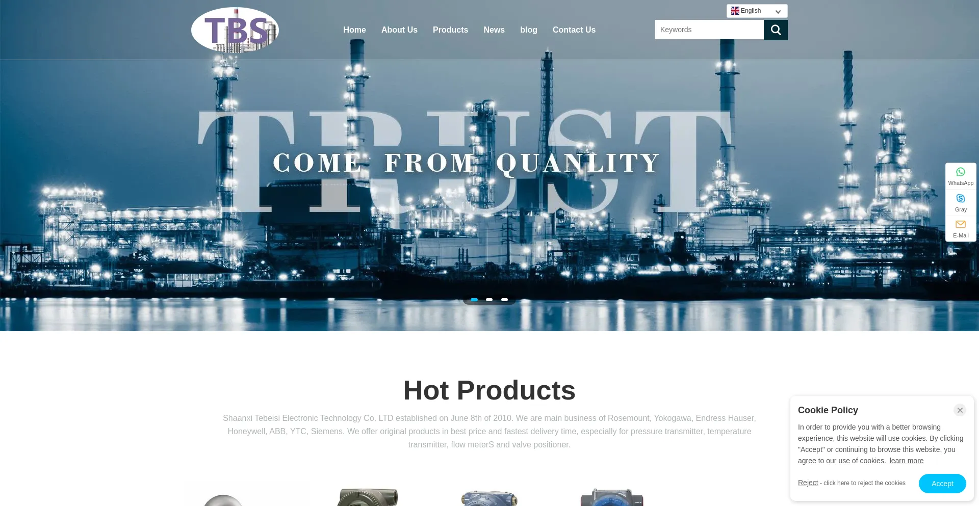 Website screenshot of Xktransmitter.com
