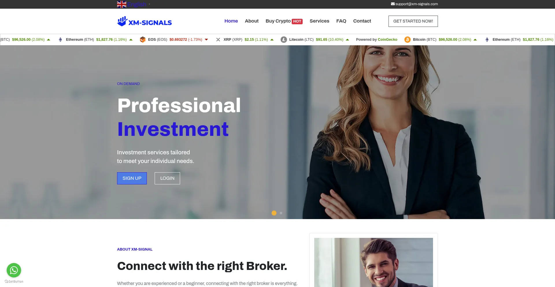 Xm-signals.com Screenshot