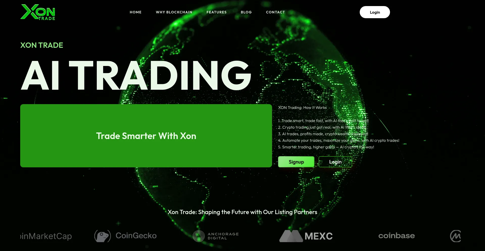 Website screenshot of Xontrade.com