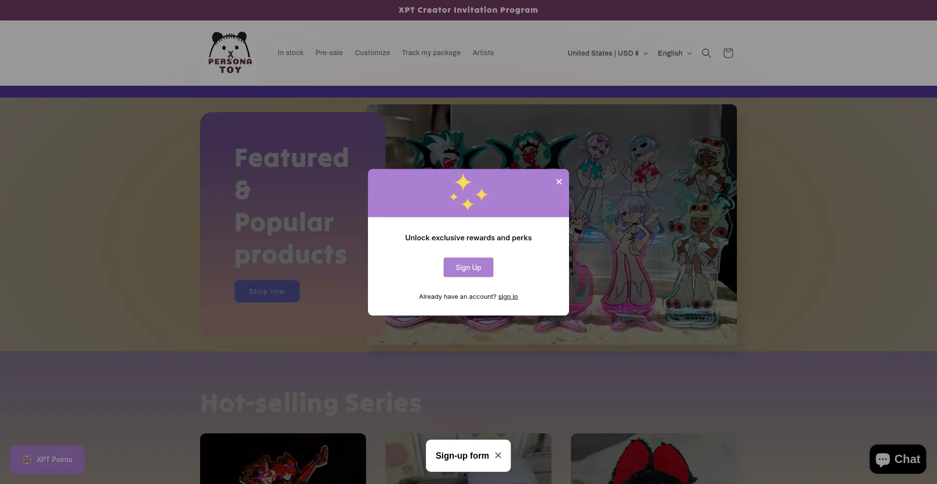 Xpersonatoy.com Screenshot