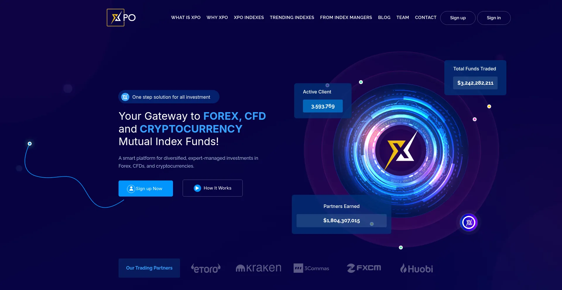 Website screenshot of Xpo.ru