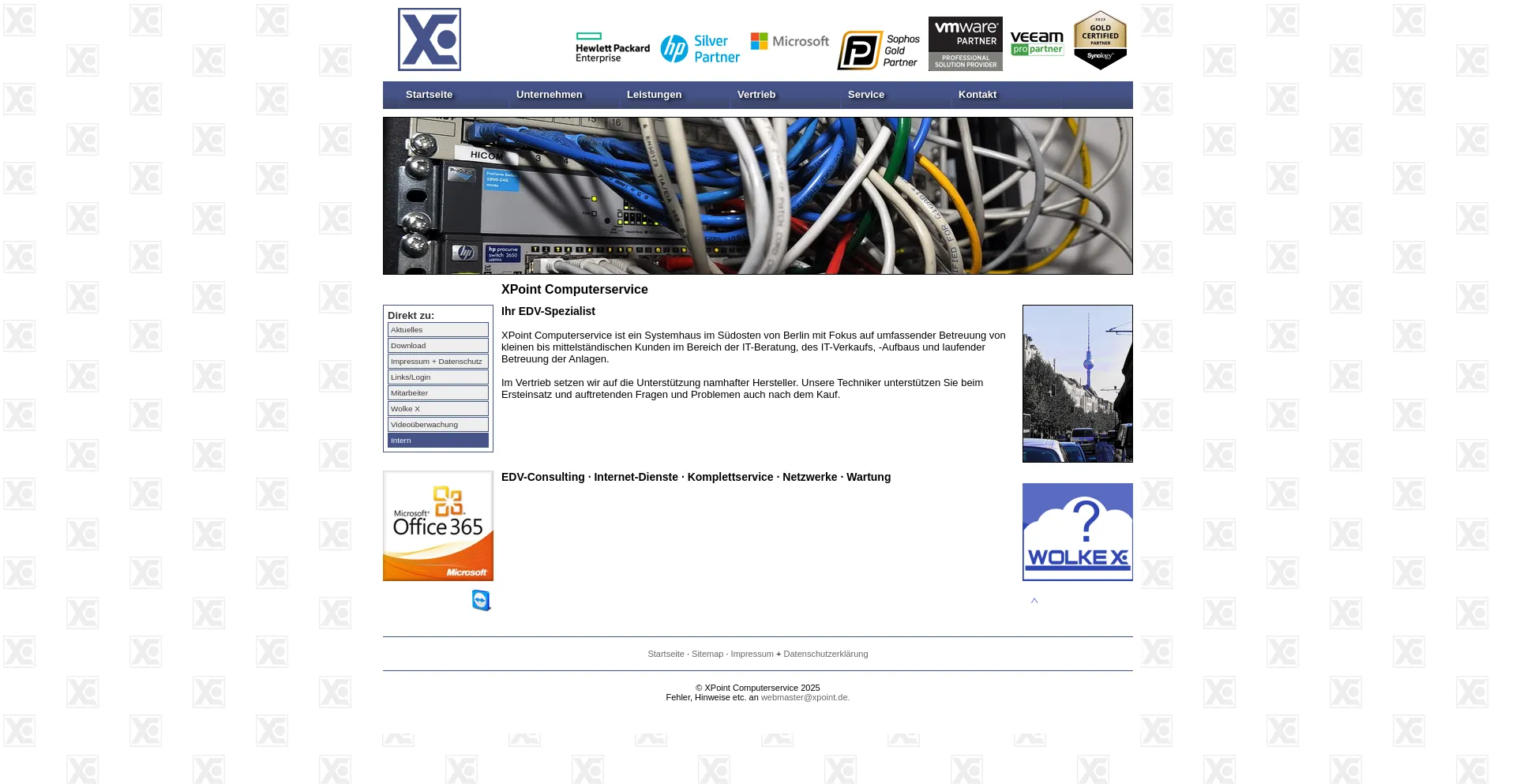 Website screenshot of Xpoint.de
