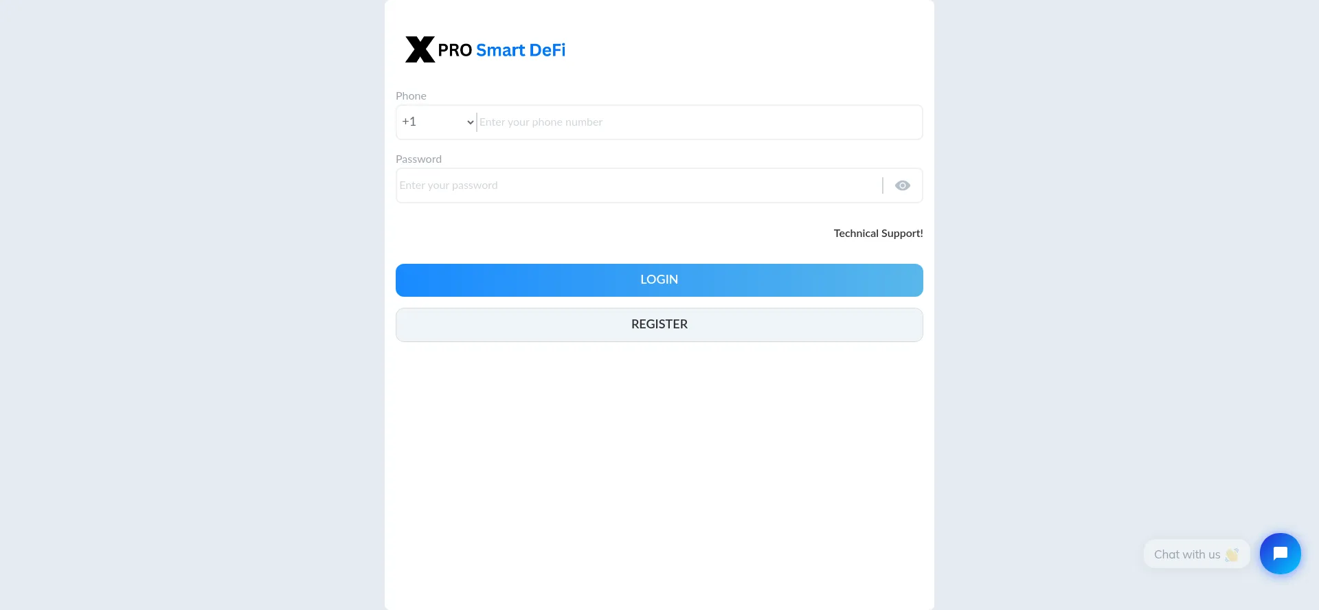 Website screenshot of Xpro-bot.live