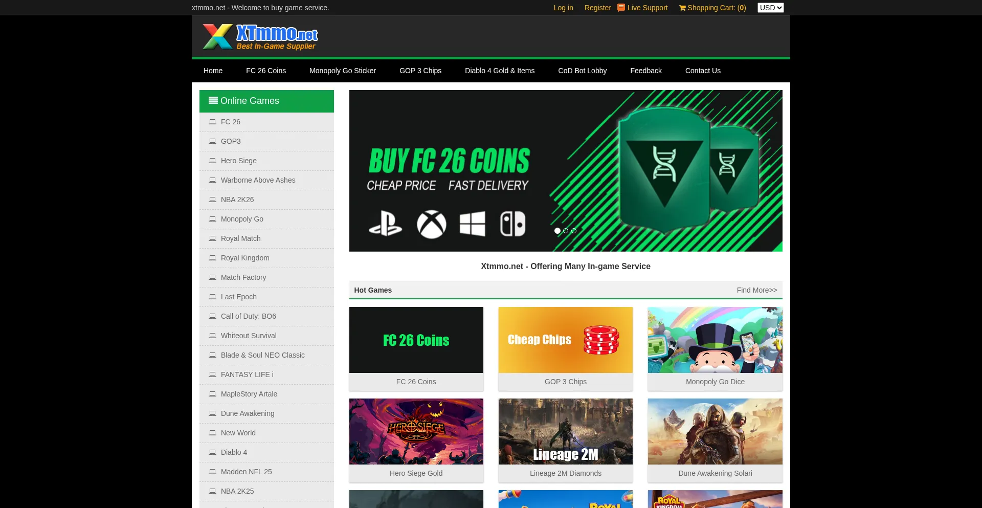 Xtmmo.net Screenshot
