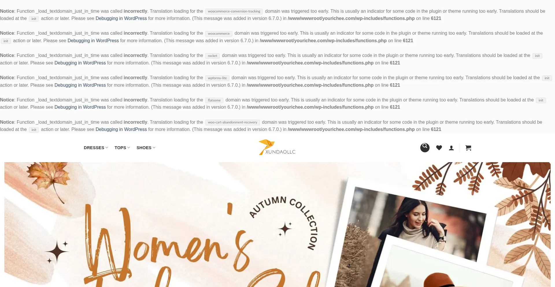 Website screenshot of Xundaollc.com