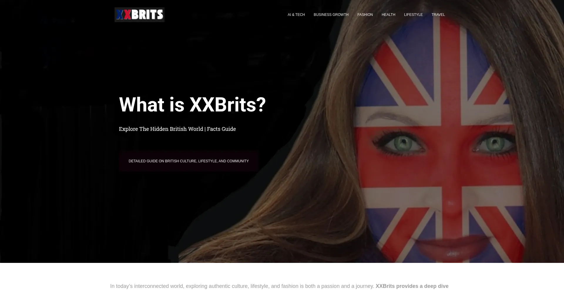 Website screenshot of Xxbrits.us
