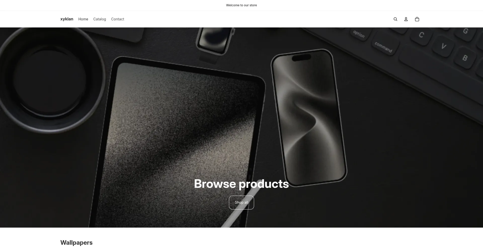 Website screenshot of Xyklan.com