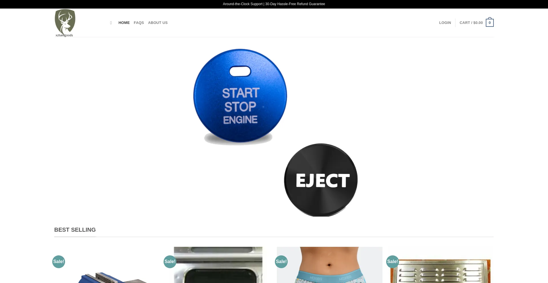 Website screenshot of Xztumgoods.shop