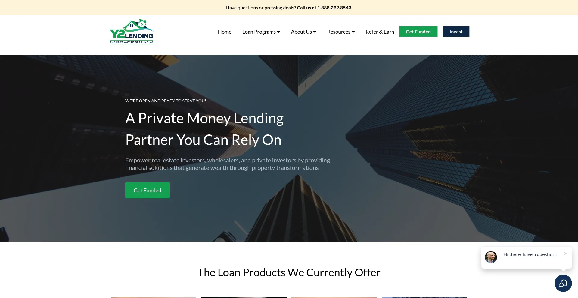 Y2lending.com Screenshot