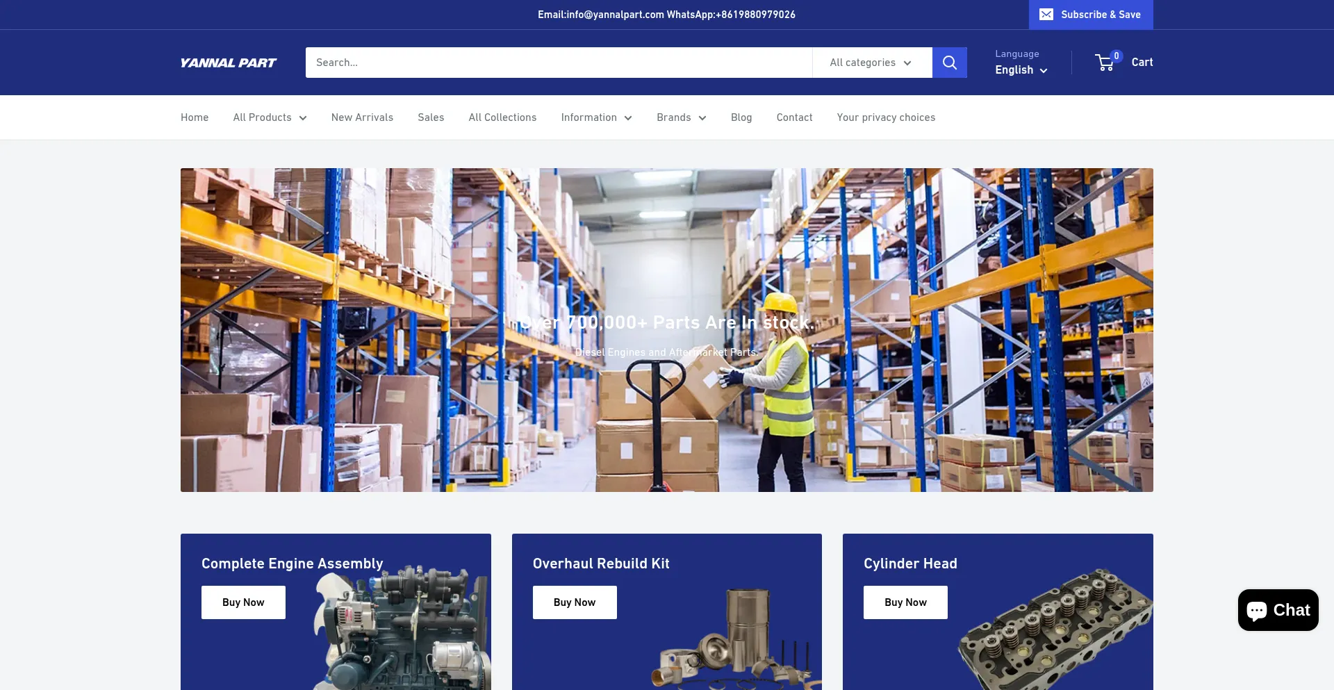 Website screenshot of Yannalpart.com