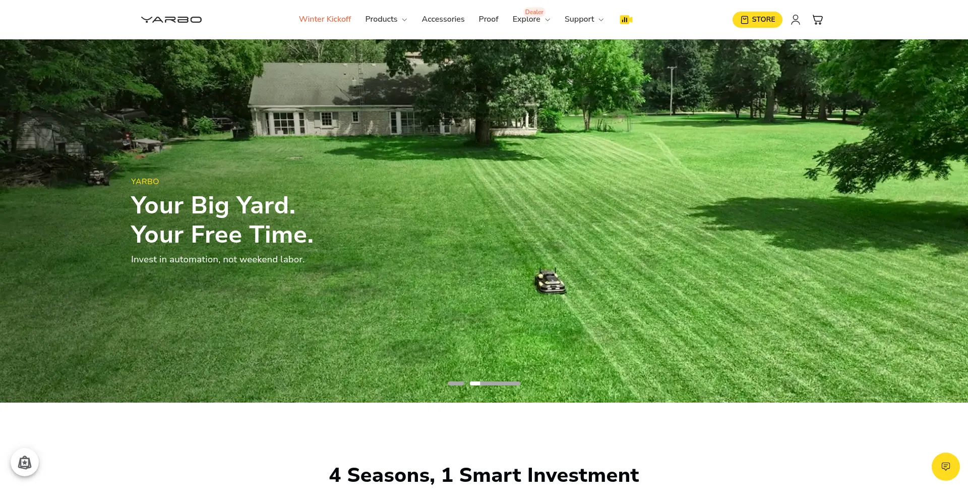 Yarbo.com Screenshot