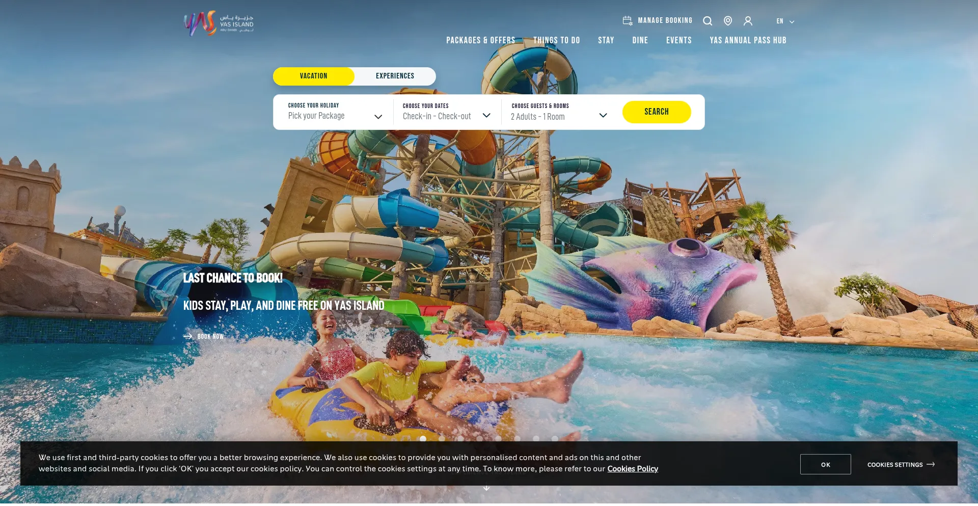 Website screenshot of Yasisland.com