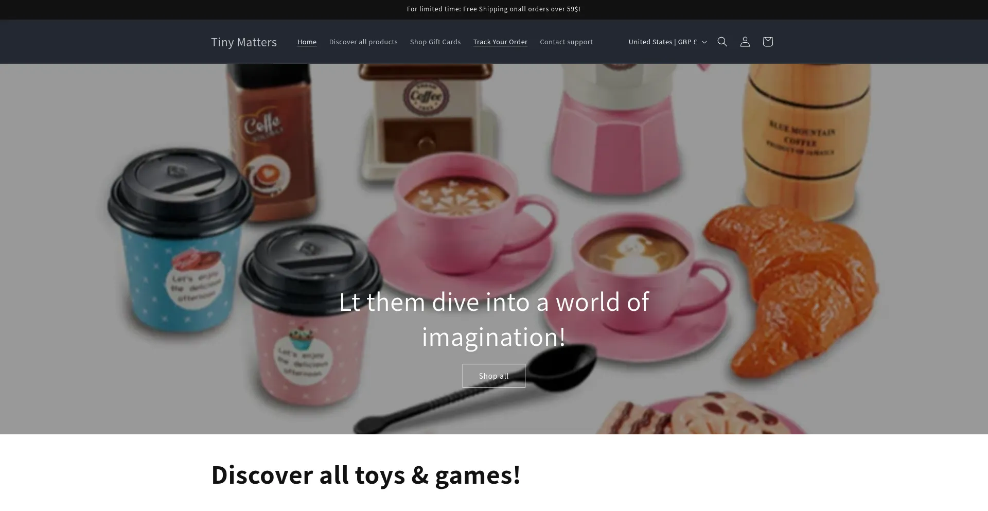 Website screenshot of Yellowtut.shop