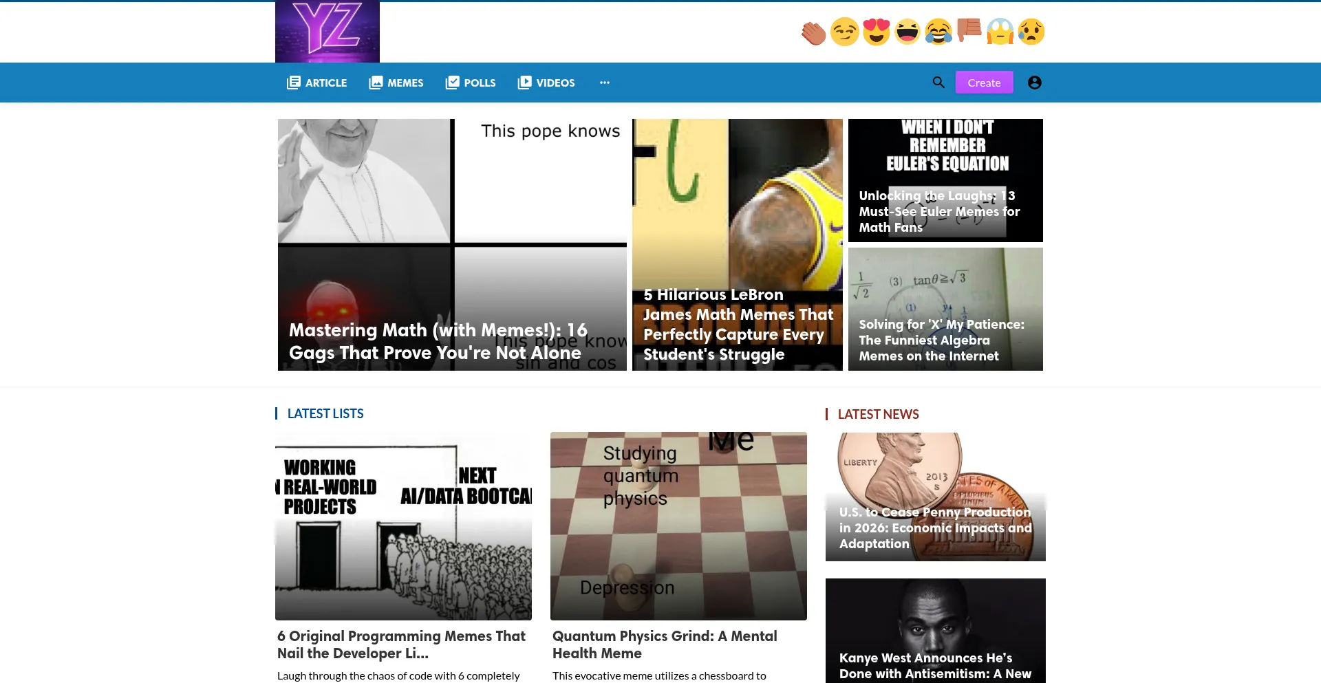 Website screenshot of Yipzap.com