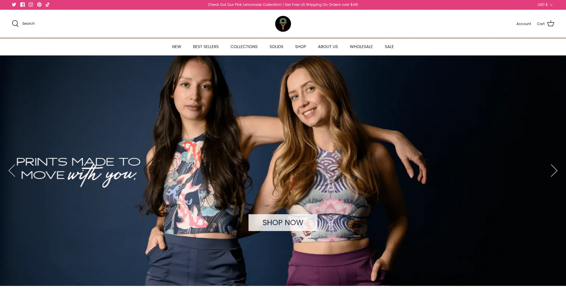 Website screenshot of Yogademocracy.com