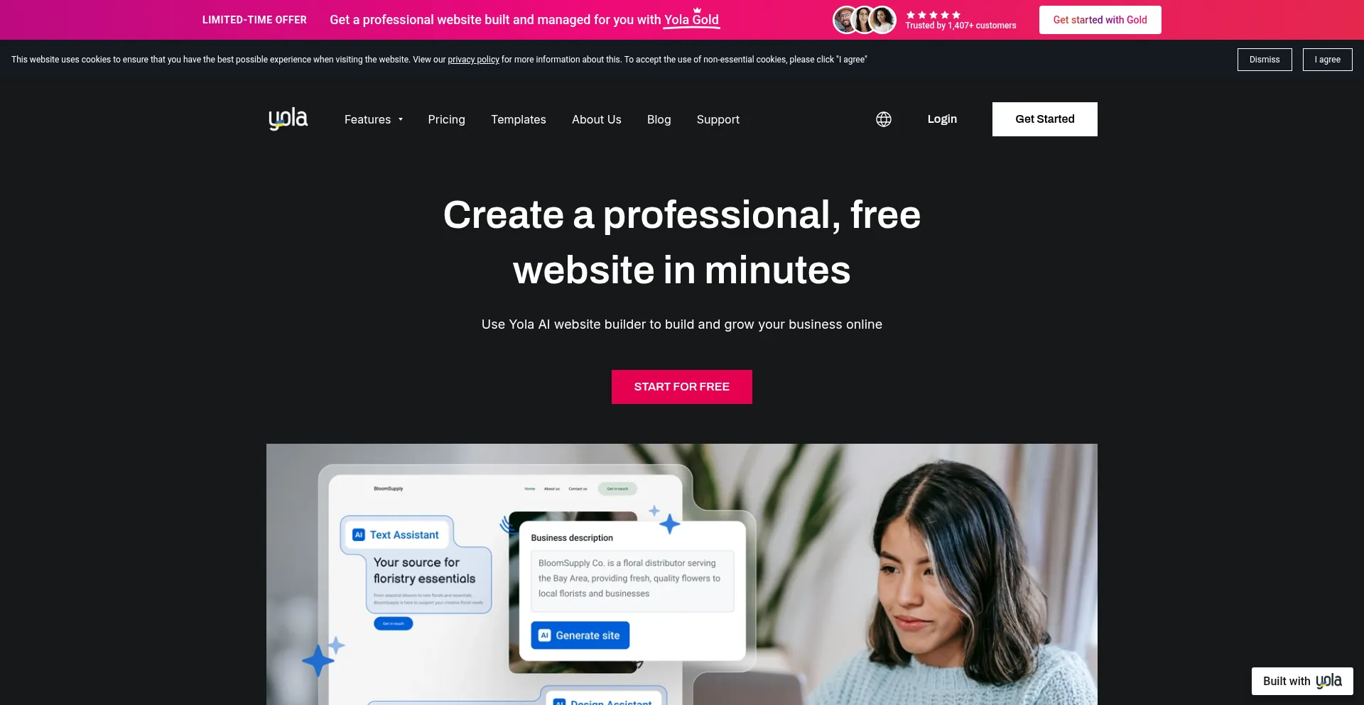 Yola.ie Screenshot