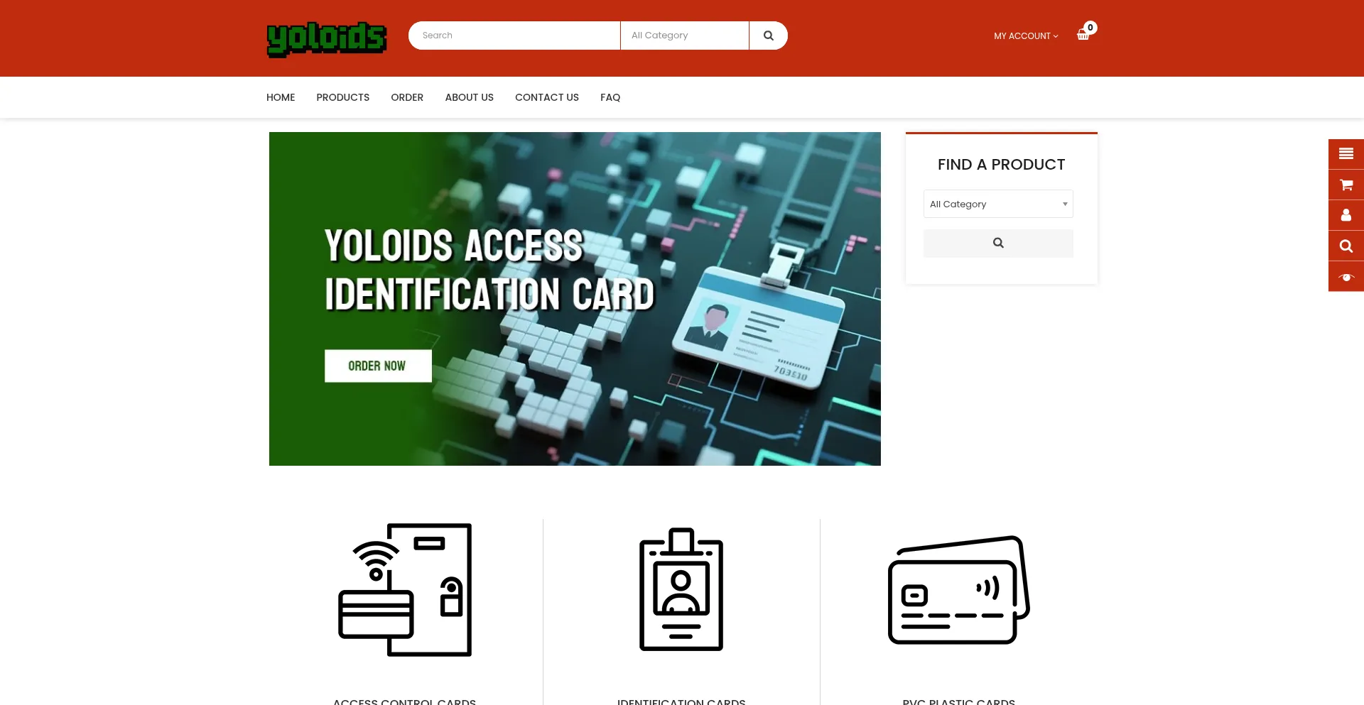 Website screenshot of Yoloids.vip