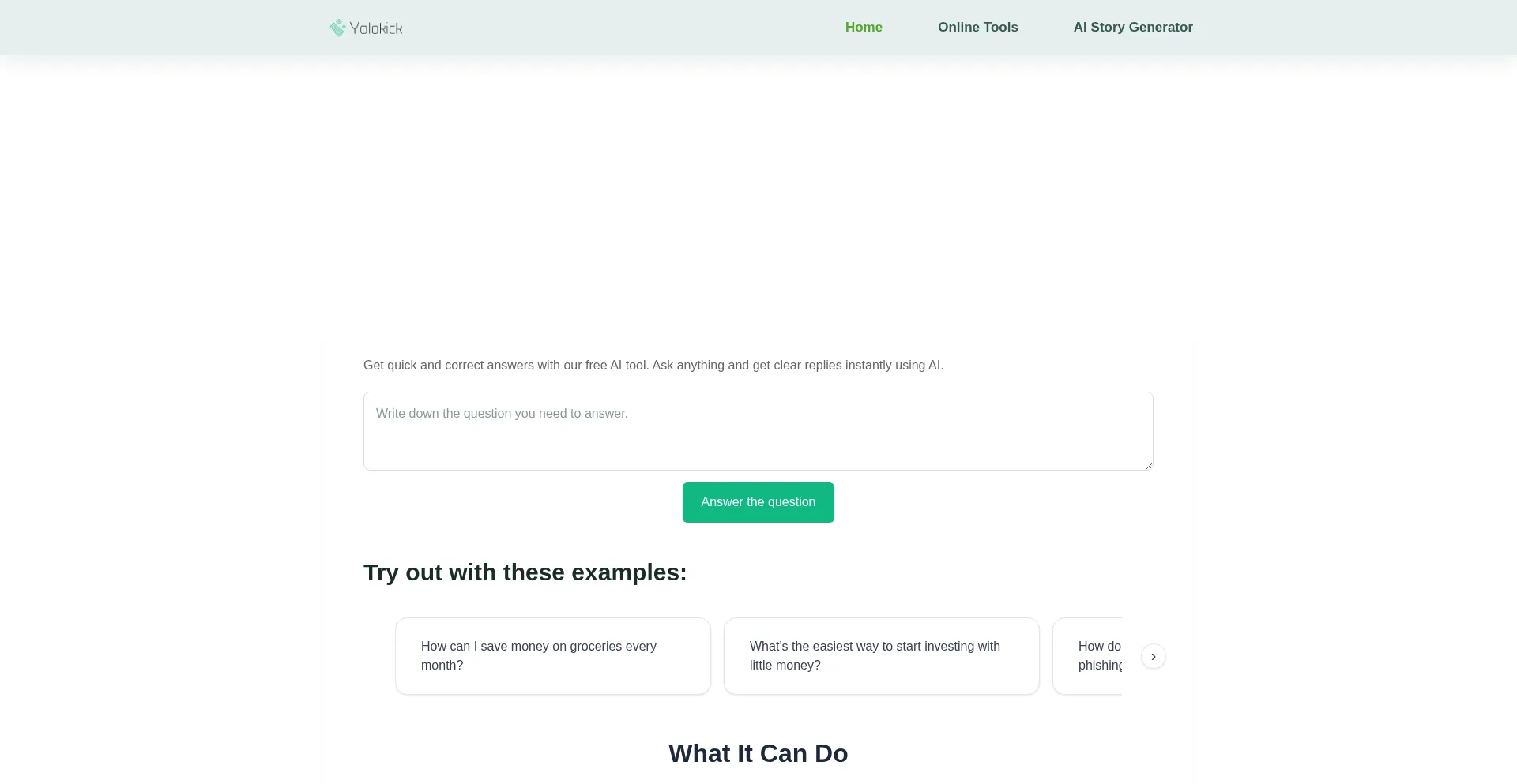 Yolokick.com Screenshot