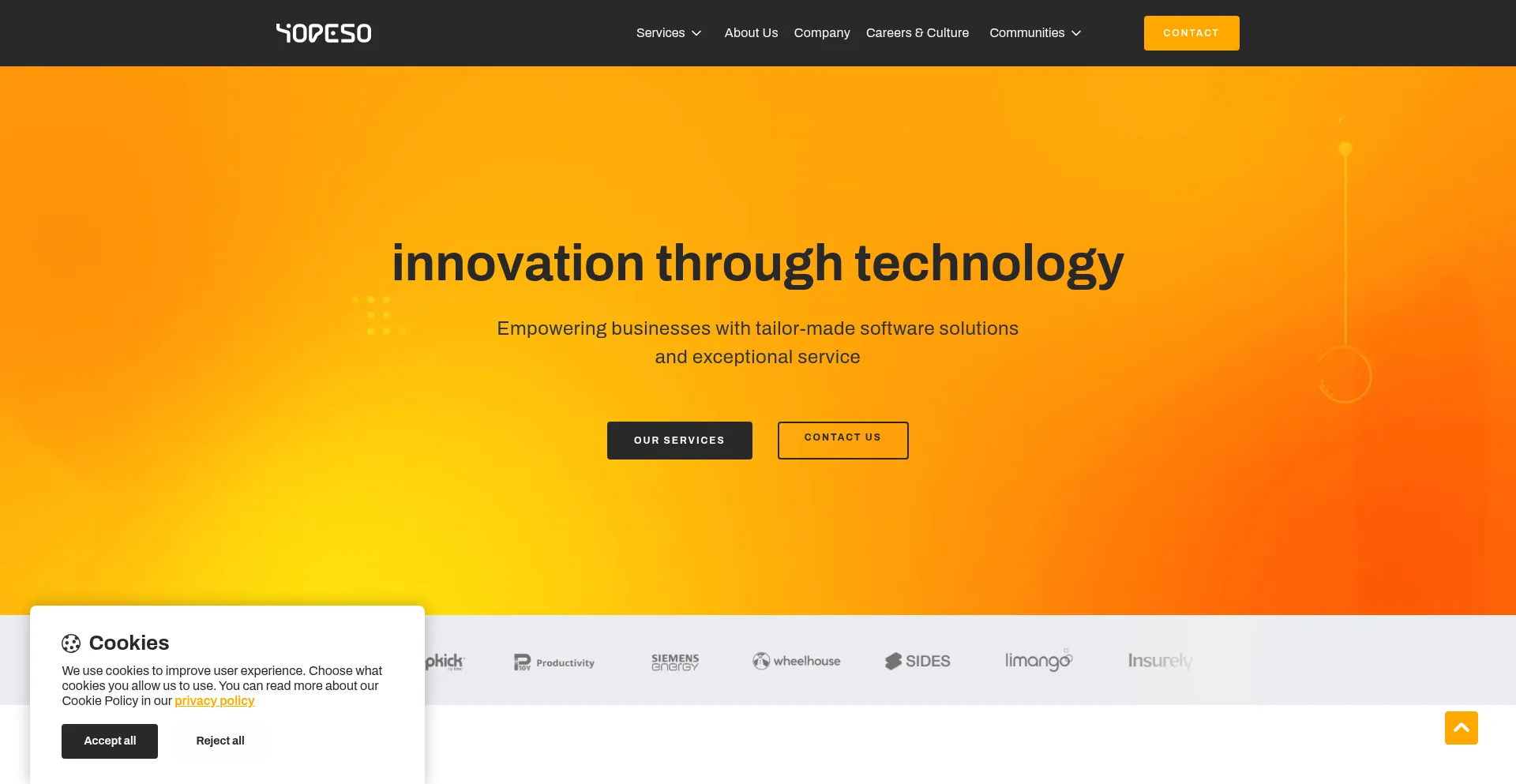Yopeso.com Screenshot