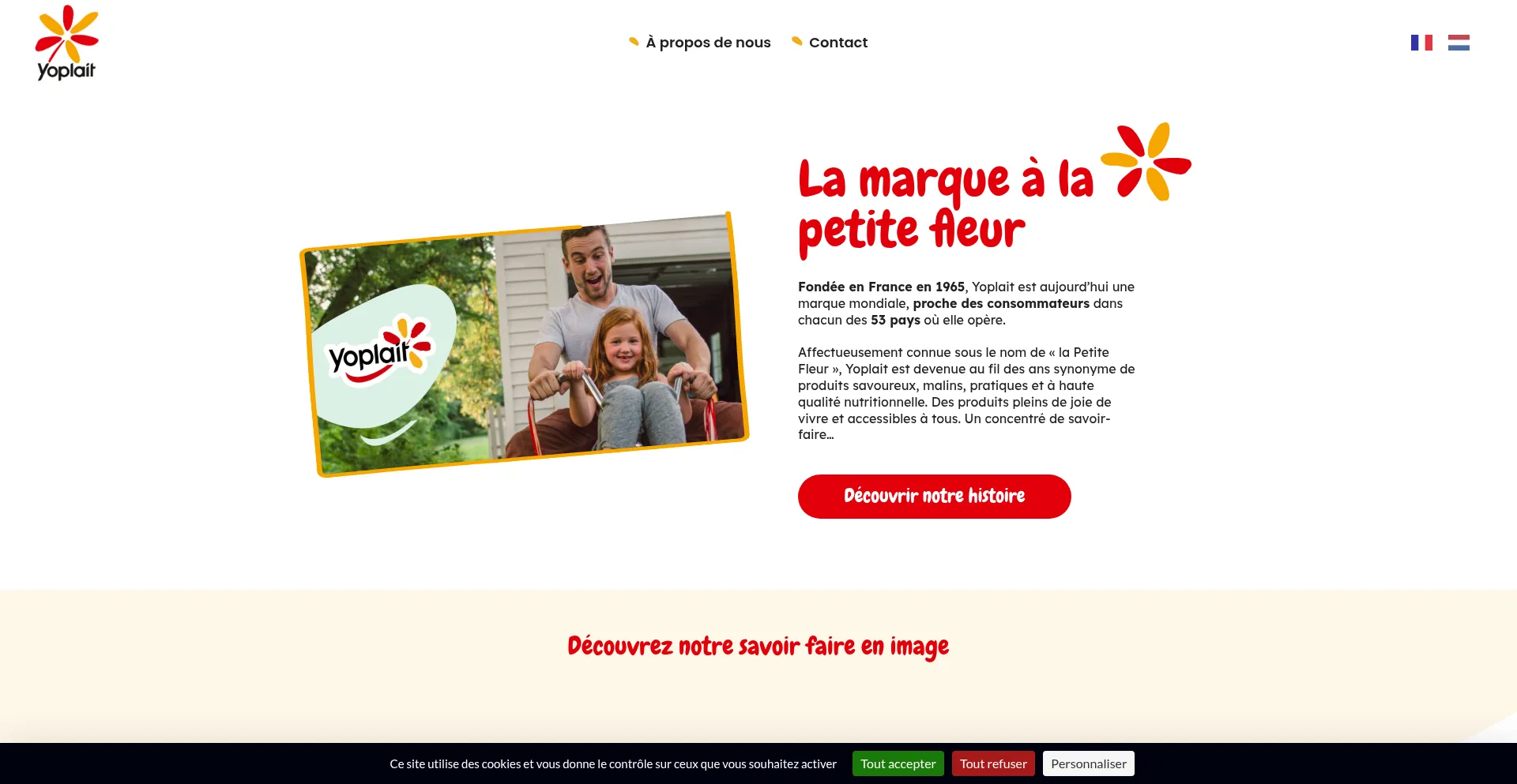 Yoplait.be Screenshot