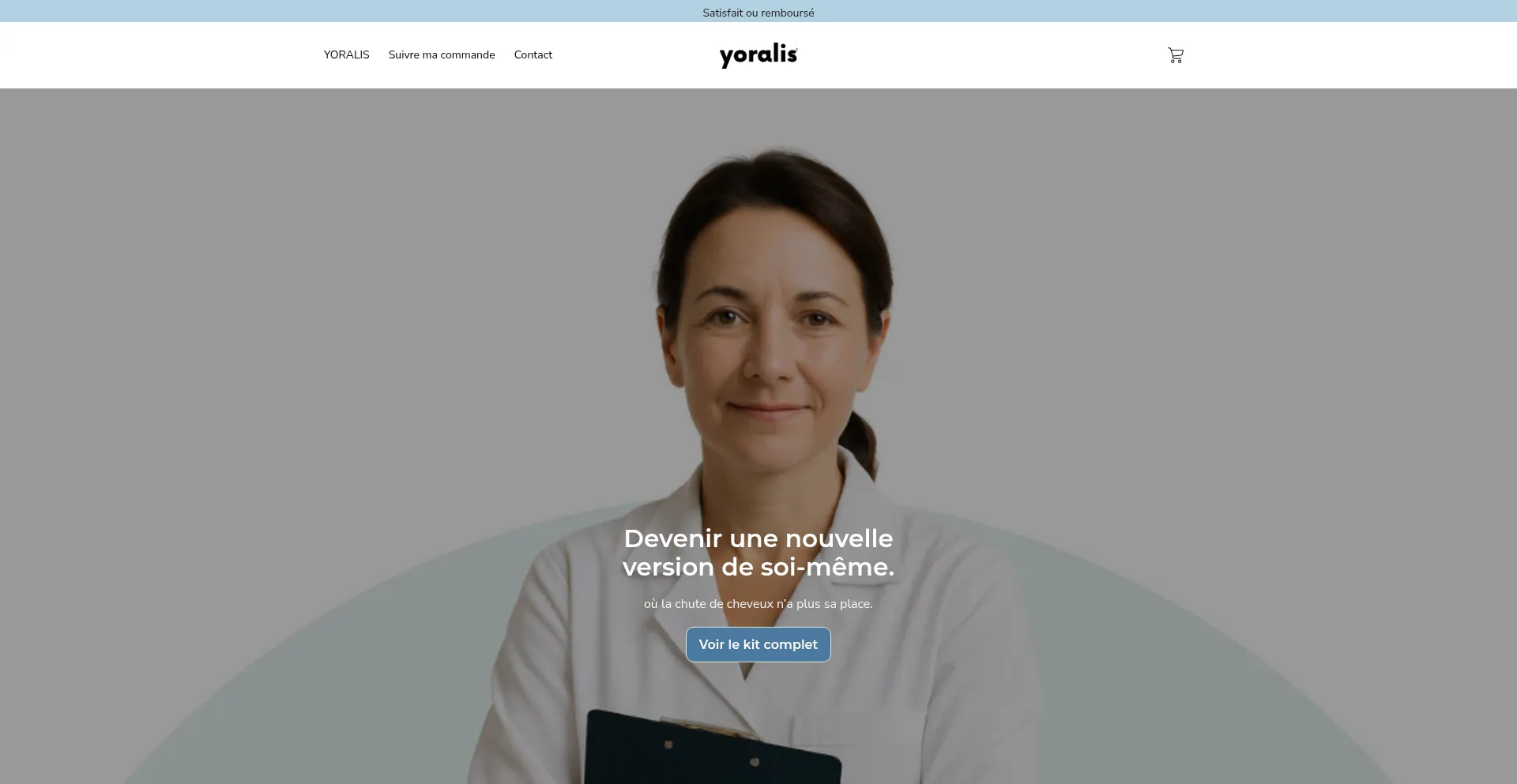 Website screenshot of Yoralis.com