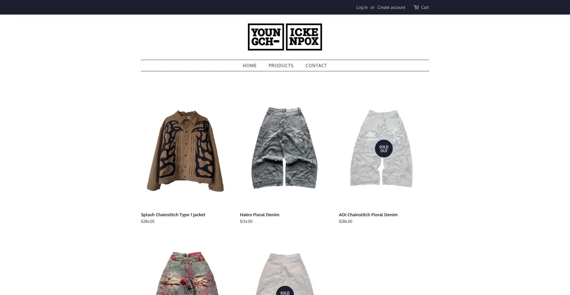 Website screenshot of Youngchickenpox.com