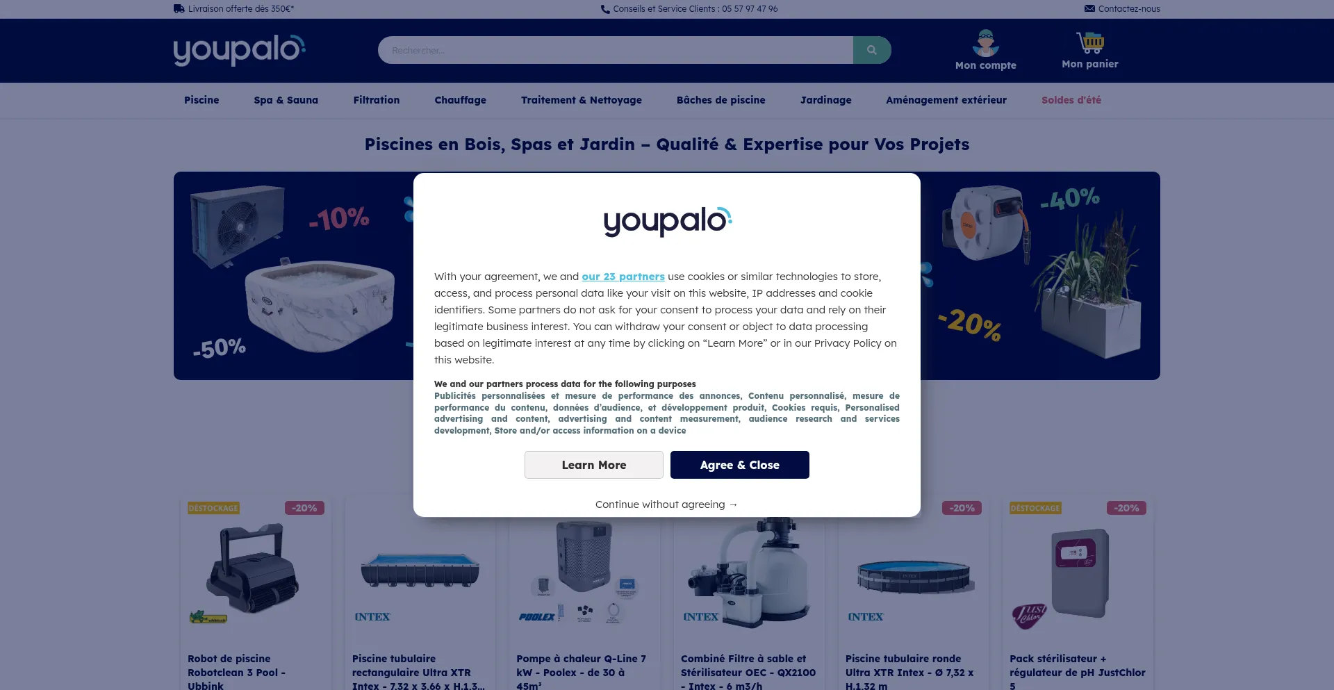 Website screenshot of Youpalo.com