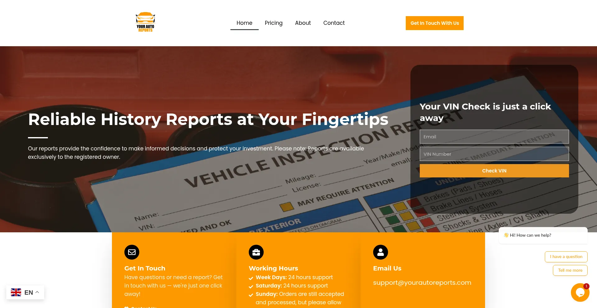 Yourautoreports.com Screenshot