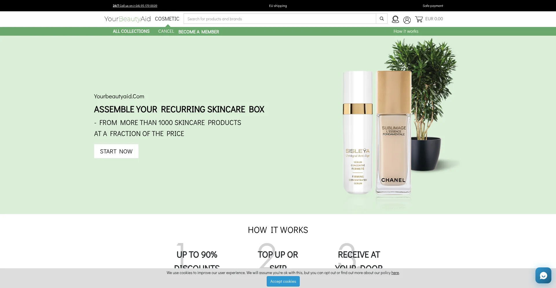 Yourbeautyaid.com Screenshot