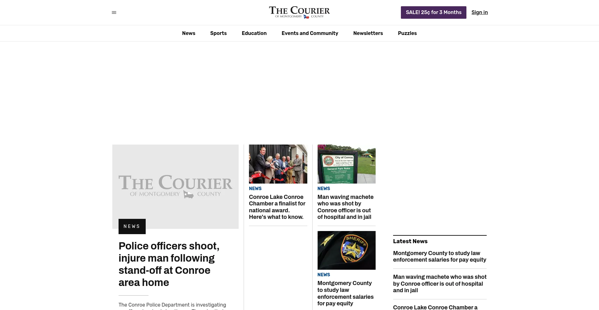 Website screenshot of Yourconroenews.com