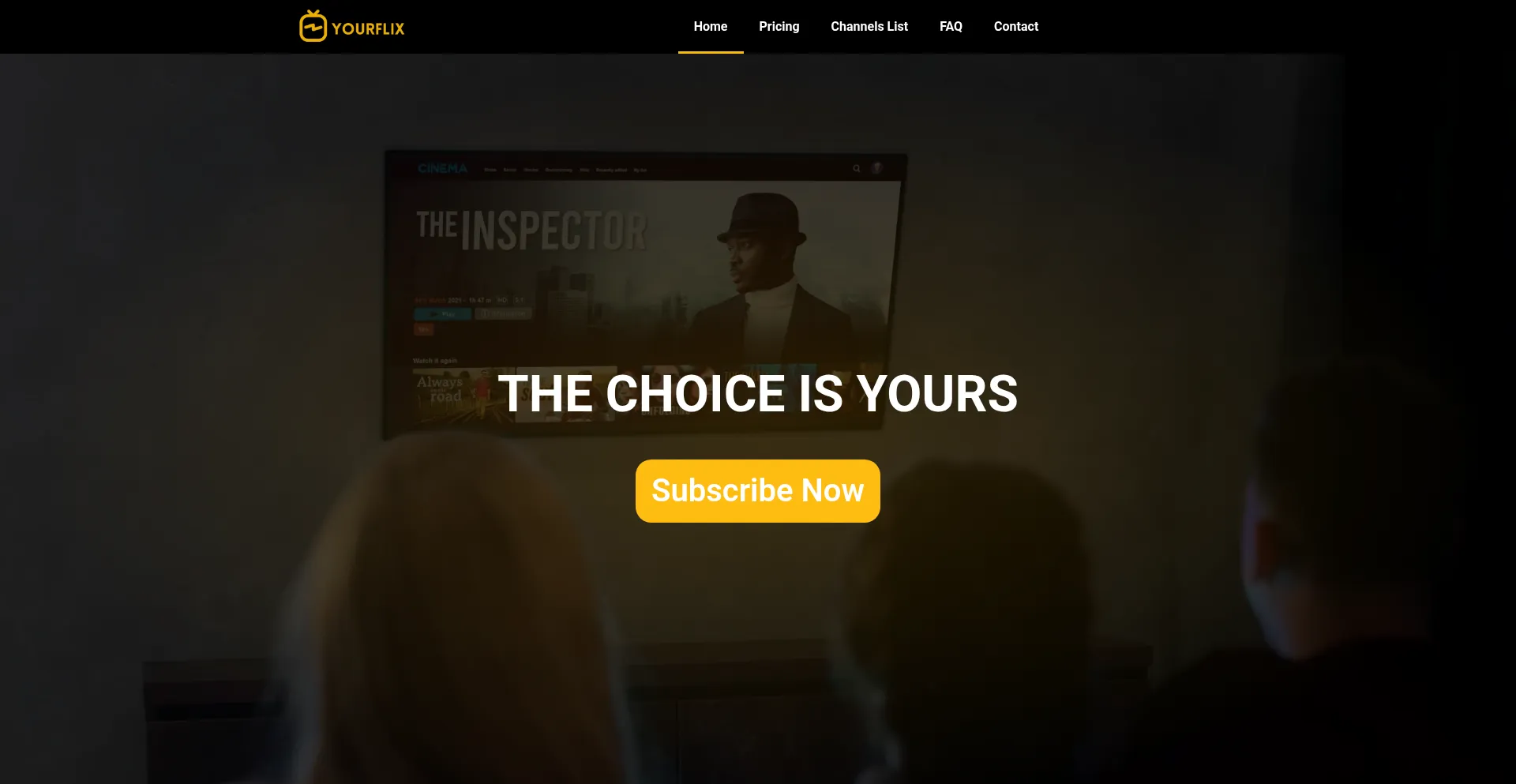 Website screenshot of Yourflix.net