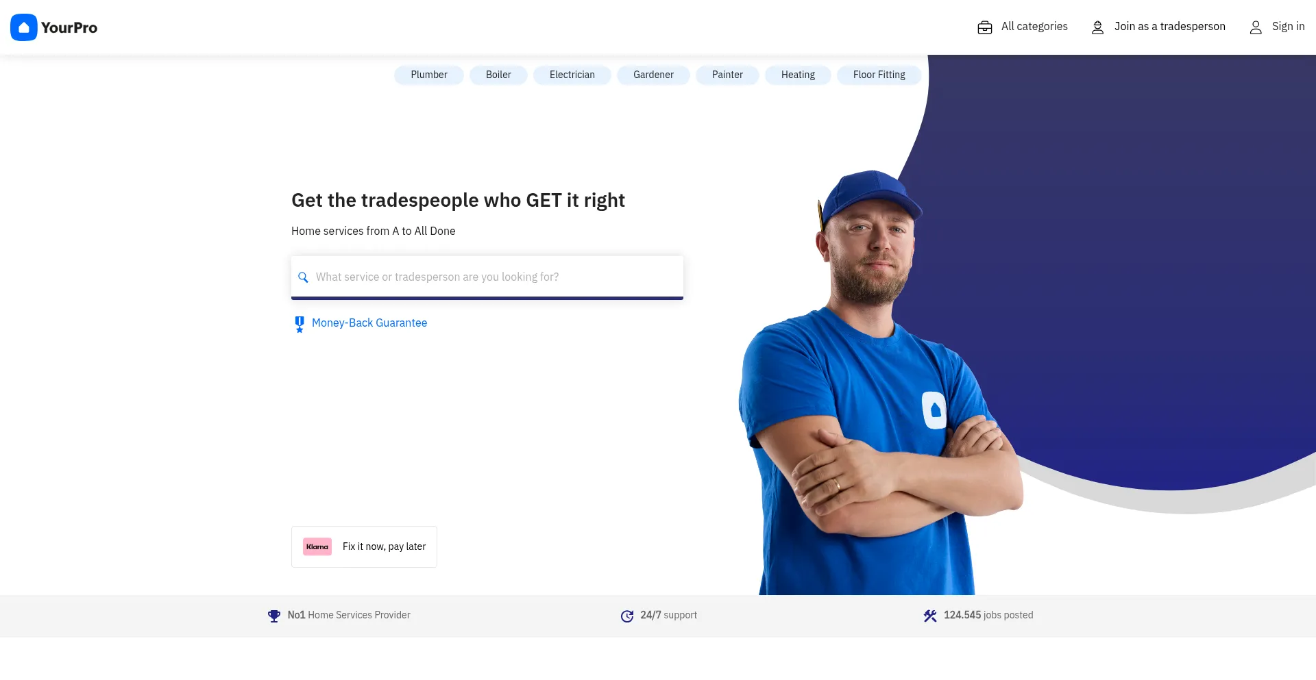 Yourpro.ie Screenshot