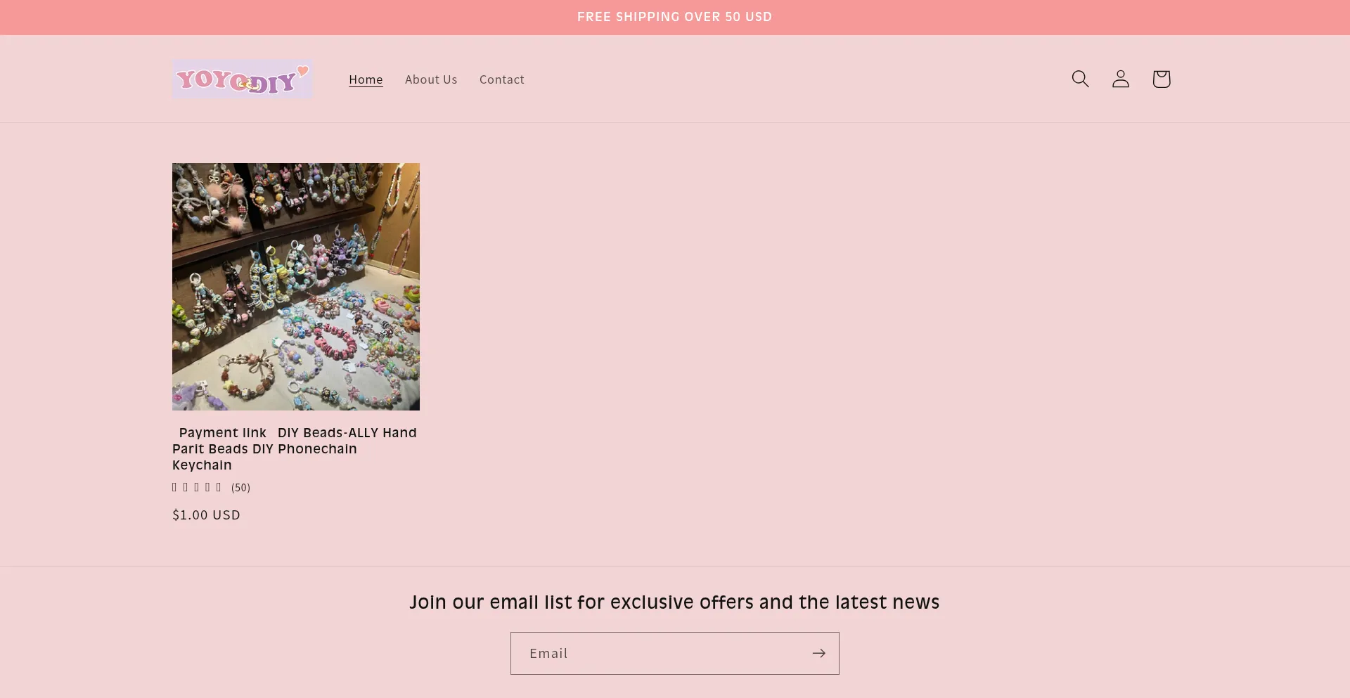 Website screenshot of Yoyo-diy.com