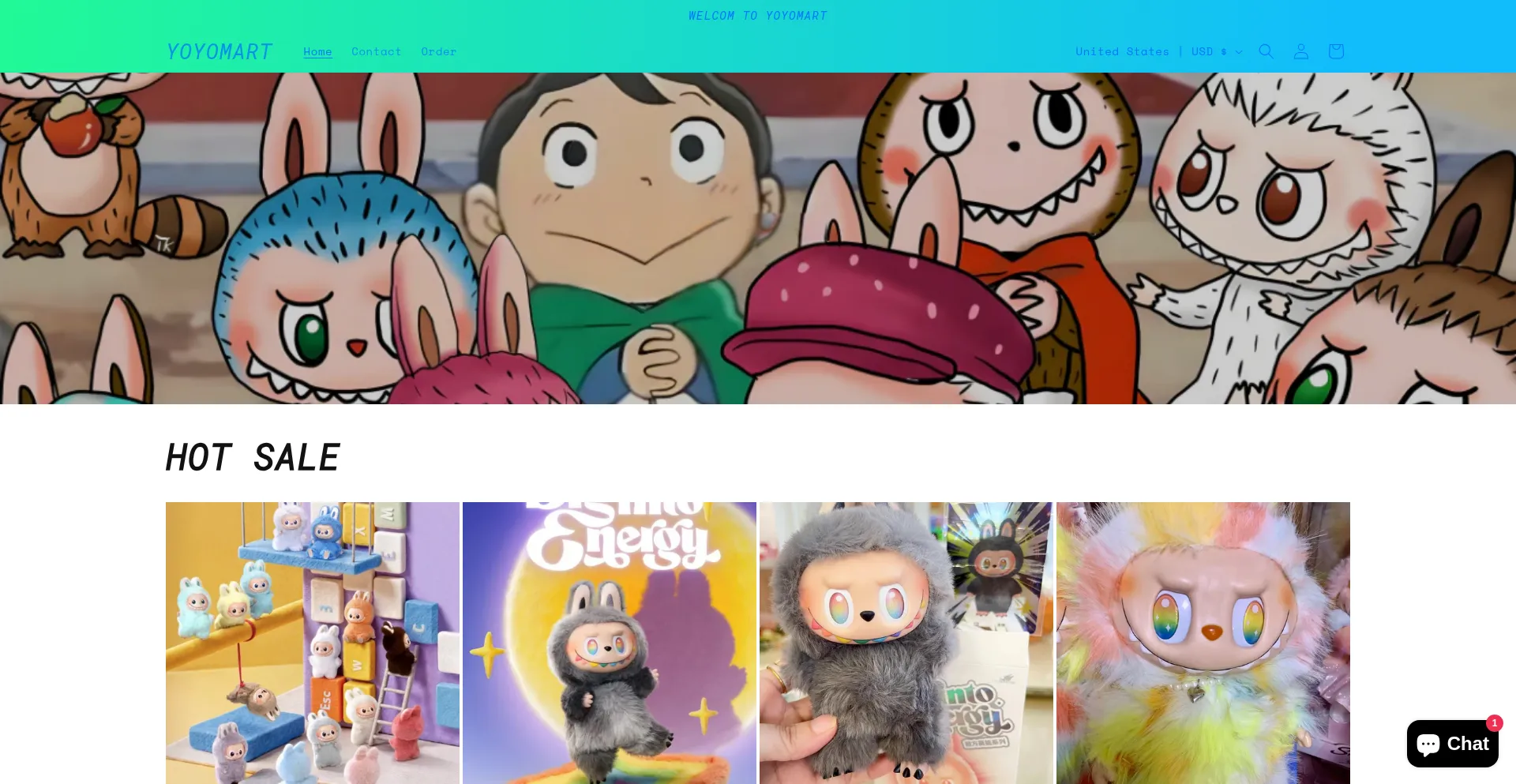 Website screenshot of Yoyomart.net